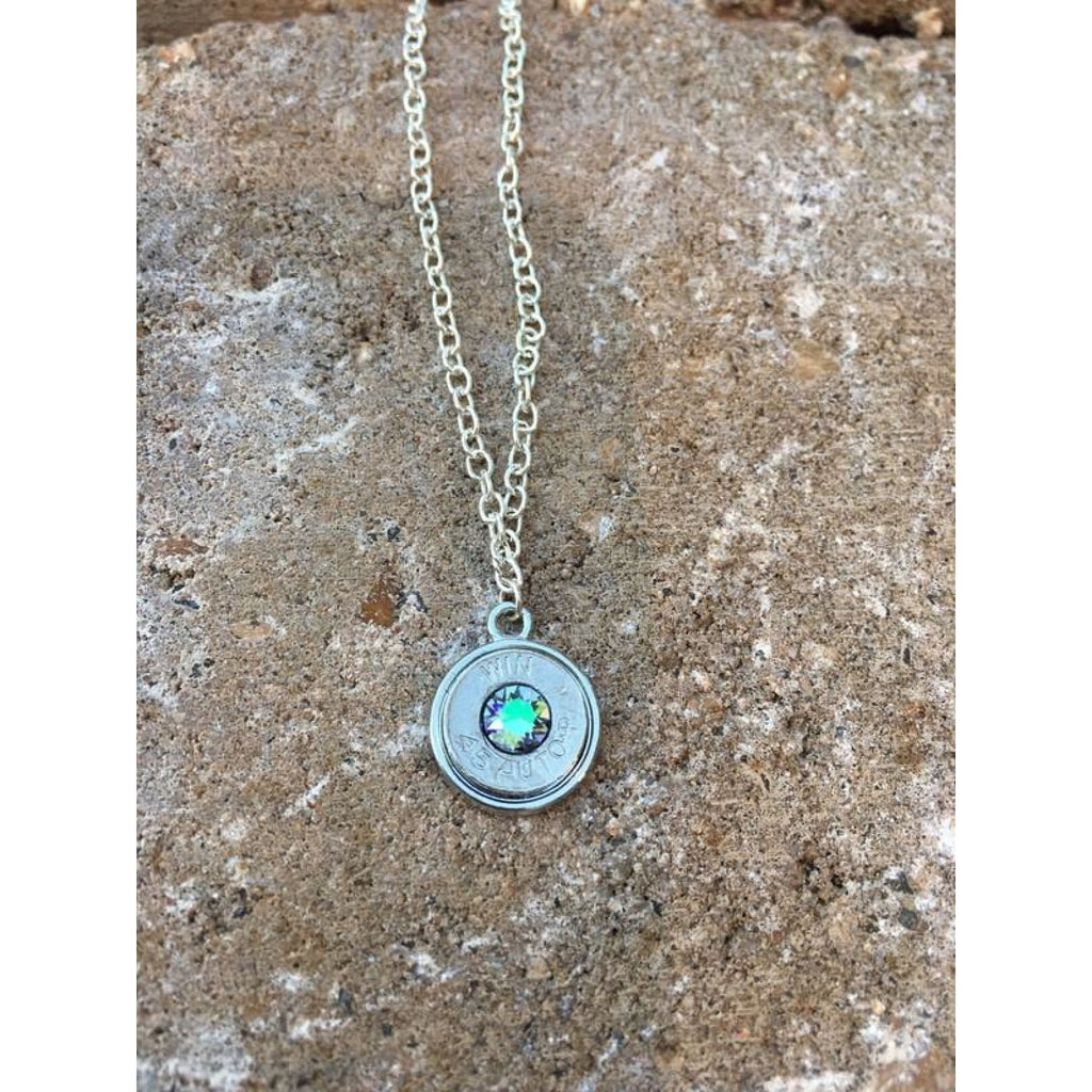 Bullet Necklace with Swarovski Crystals,Necklace - Dirt Road Divas Boutique