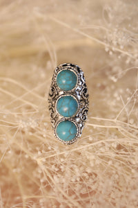 3-Tier Turquoise Ring Jewelry