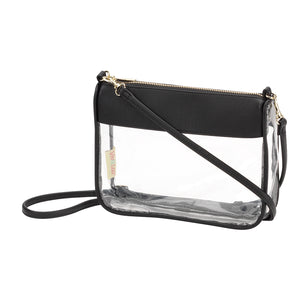 Clear Crossbody Purse in Black - without Monogram – Dirt Road Divas Boutique