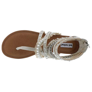 Not Rated Zara Sandals in Cream - Rural Haze