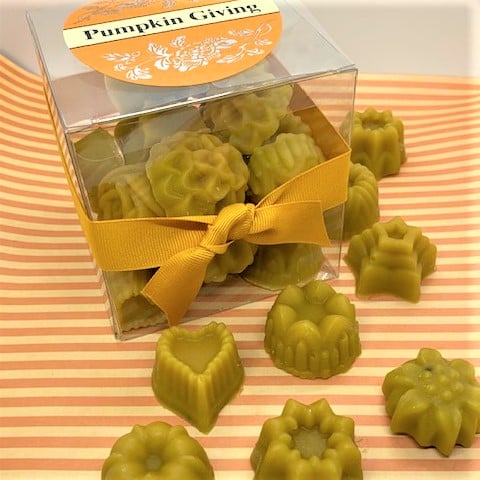 Texas General Square Candles - Pumpkin Giving