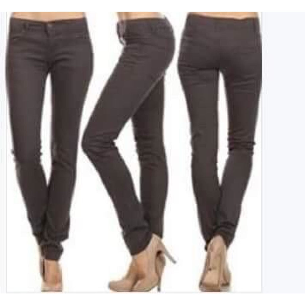 Charcoal Grey Skinny Jeans,Jeans - Dirt Road Divas Boutique