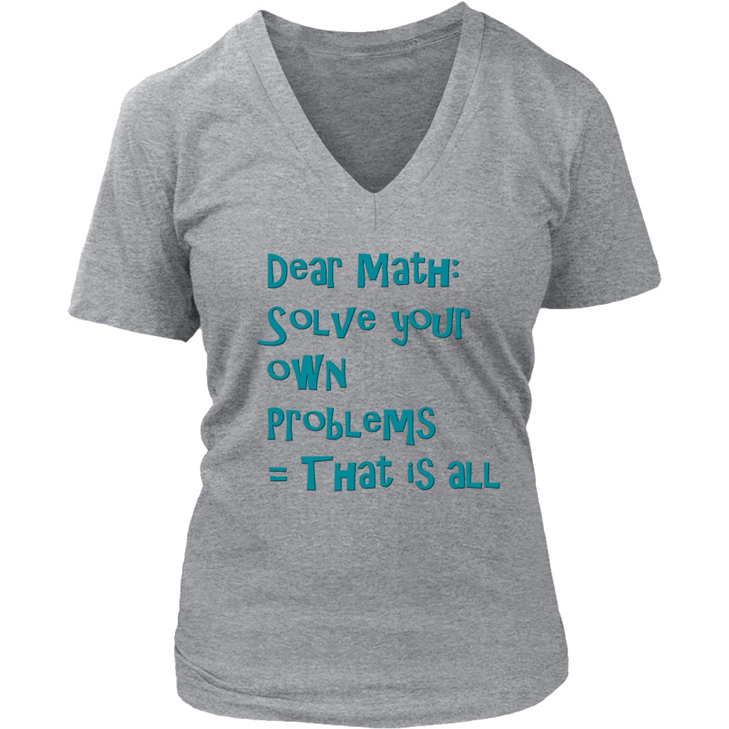 Dear Math V neck Tee.,T-shirt - Dirt Road Divas Boutique