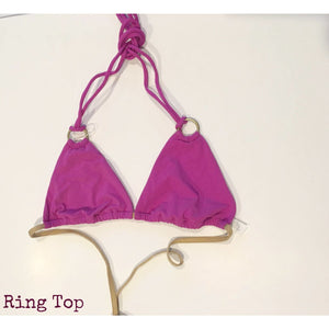 Haute Pink and Gold Bikini Tops (1 Style),Bikini Top - Dirt Road Divas Boutique