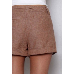 Linen Tie Front Shorts,Shorts - Dirt Road Divas Boutique