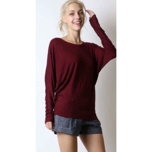 Long Sleeve Slouch Top,Tops - Dirt Road Divas Boutique