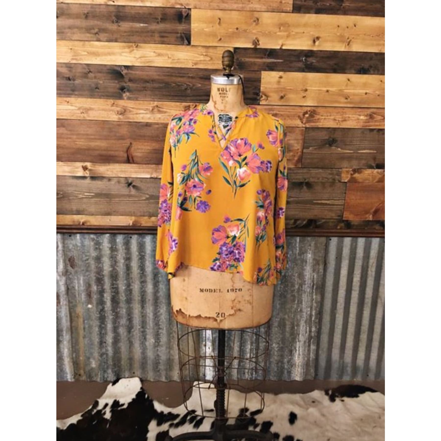 Lovely Lilacs Floral Top,Top - Dirt Road Divas Boutique