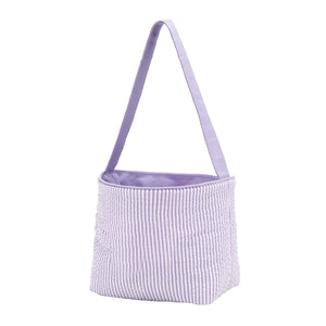 Purple Seersucker Bucket