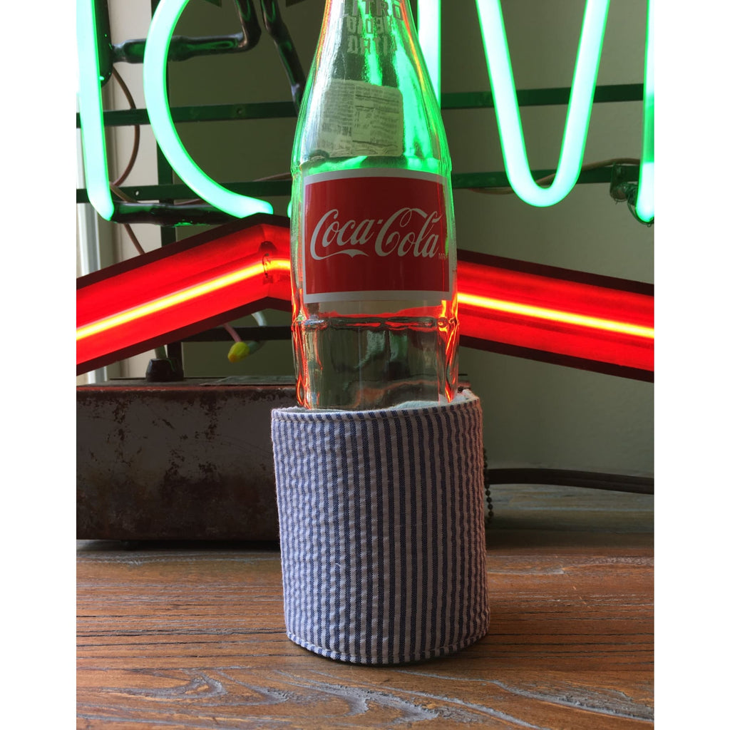 Seersucker Bottle/can wrap,Koozie - Dirt Road Divas Boutique