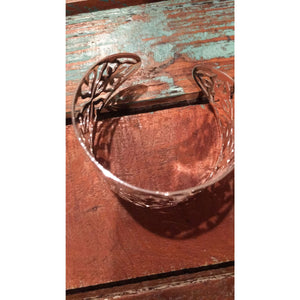 Silver Cuff Bracelet With AB Concho Pendant,Bracelets - Dirt Road Divas Boutique