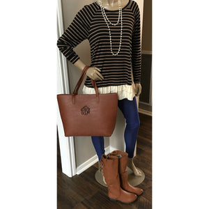 Stripes and Layers Tunic Top,Top - Dirt Road Divas Boutique