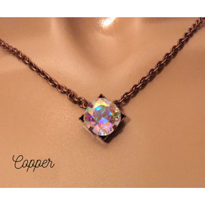 Swarovski Stunner Necklace~ Copper & AB Crystal,Necklace - Dirt Road Divas Boutique