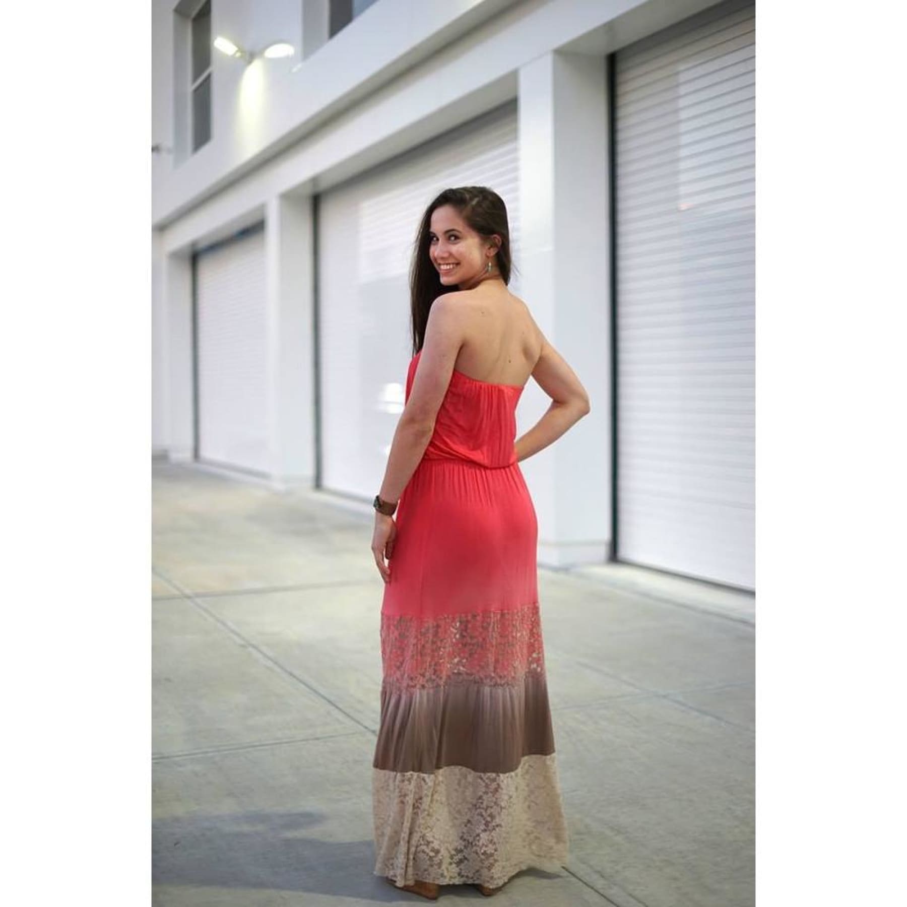 Sweet Summer Coral Maxi Dress,Dress - Dirt Road Divas Boutique
