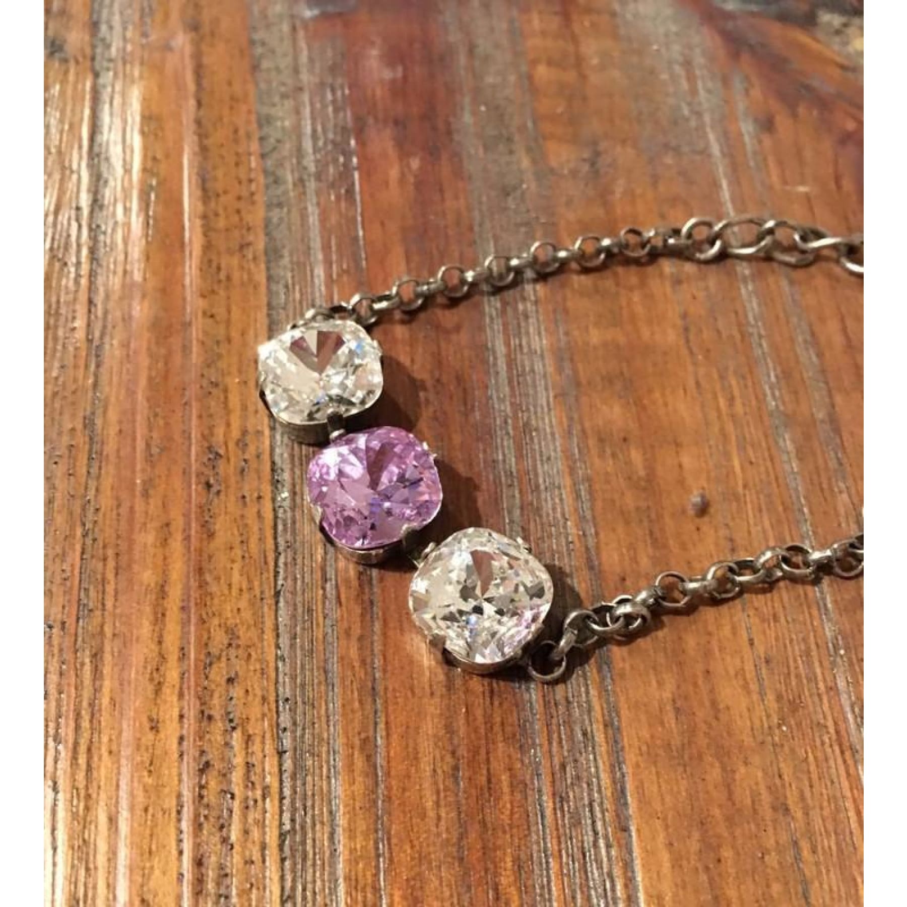 Violet Triple Swarovski Crystal Bracelet,Bracelet - Dirt Road Divas Boutique