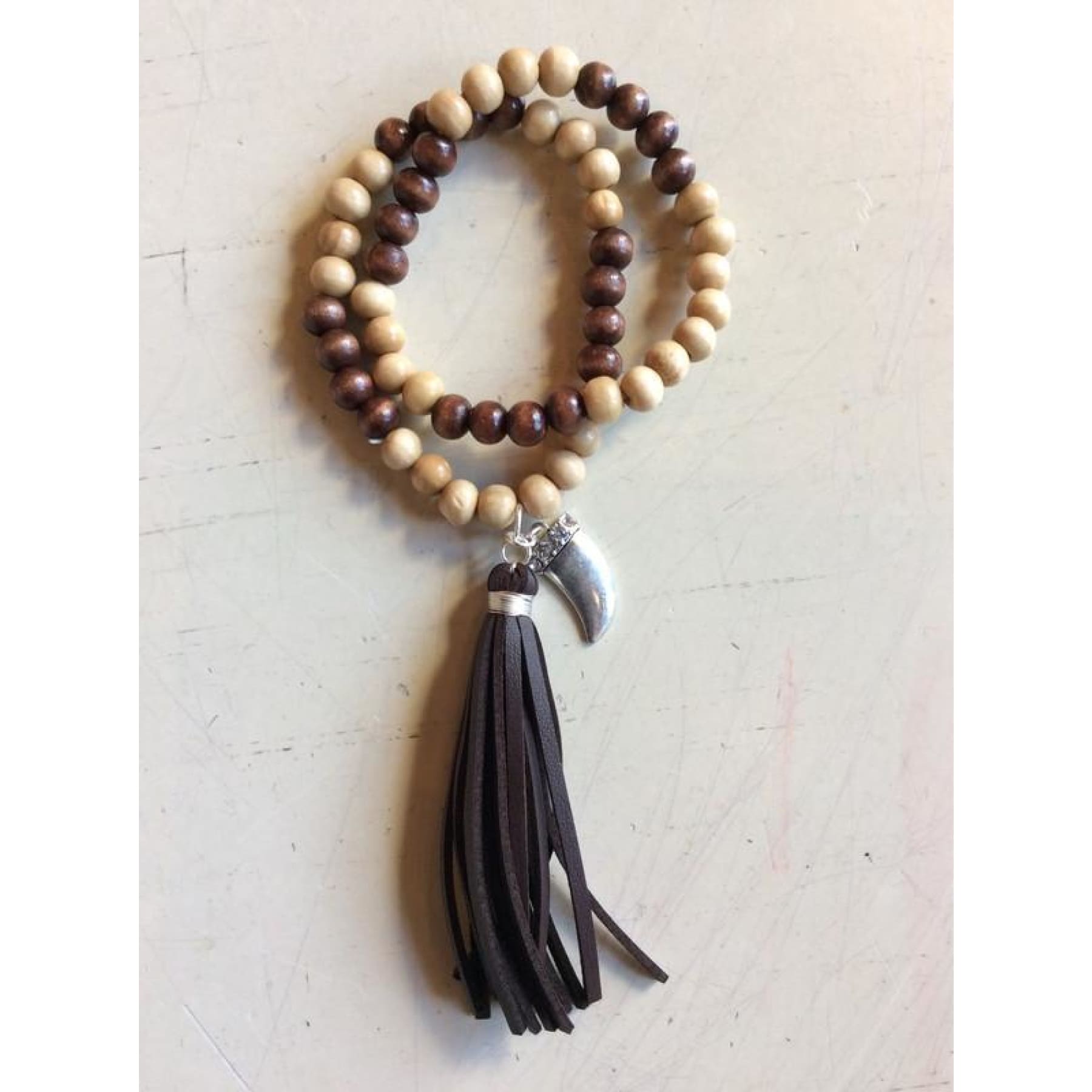 Wood Tassel Bracelet Set,Bracelets - Dirt Road Divas Boutique